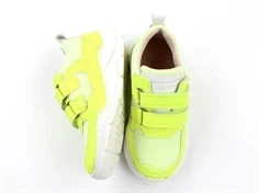 Bisgaard sneaker neon gul med velcro